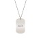 Freedom - Colier din argint 925 dog tag personalizat