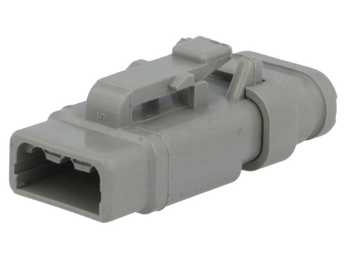 Conector mamă pe cablu 3 pini IP68