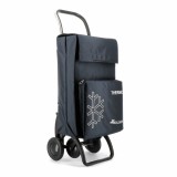 Cărucior cumpărături pliabil Rolser MF 4.2, gri &icirc;nchis, 20L, metal, Strend Pro