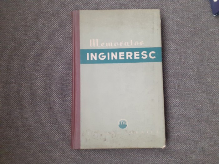 Memorator ingineresc (1962, editie cartonata)