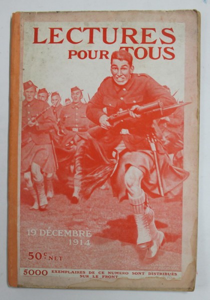 LECTURES POUR TOUS , MAGAZINE , 19 DECEMBRE , 1914