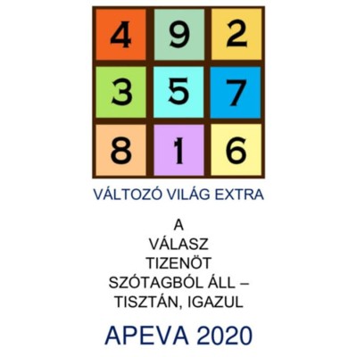 Apeva 2020 - A v&amp;aacute;lasz tizen&amp;ouml;t sz&amp;oacute;tagb&amp;oacute;l &amp;aacute;ll - tiszt&amp;aacute;n, igazul foto