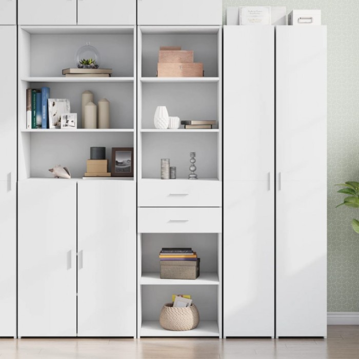 vidaXL Dulap &icirc;nalt, alb, 50x42,5x185 cm, lemn prelucrat 3281455