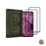 Folie de protectie Ecran HOFI Glass PRO+ pentru Motorola Moto G55 Sticla Securizata Full Glue Set 2 bucati Neagra