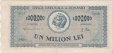 Bancnotă Rom&acirc;nia 1.000.000 lei 16 aprilie 1947, seria O.0220 nr. 0372