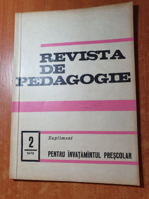 revista de pedagogie nr.2/1970 foto