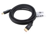 Cablu DisplayPort Goobay 3m negru, mufă DisplayPort, blocare, 8K, HDR, VESA