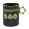 Cana Crăciun, New Bone, Maner Stea, Negru, Capacitate 415ml