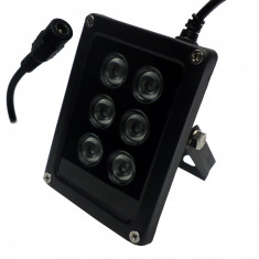 Proiector LED IR, 12V DC, 6 LED foto