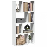 vidaXL Bibliotecă, alb, 60x20x120 cm, lemn prelucrat 858147