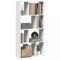 vidaXL Bibliotecă, alb, 60x20x120 cm, lemn prelucrat 858147