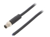 Conector M8 tată 5 pini drept cu cablu