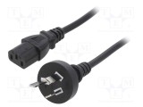 Cablu 3x0,75mm2 AS/NZS 3112 IEC C13 mamă PVC 1m LIAN DUNG