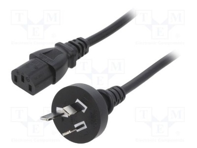 Cablu 3x0,75mm2 AS/NZS 3112 IEC C13 mamă PVC 1m LIAN DUNG foto