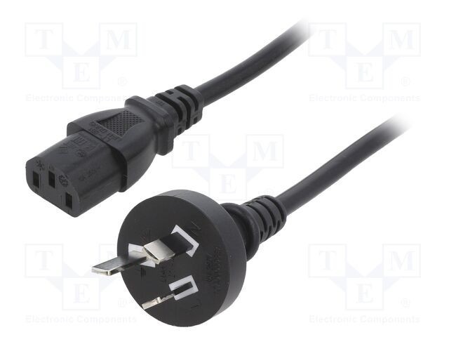 Cablu 3x0,75mm2 AS/NZS 3112 IEC C13 mamă PVC 1m LIAN DUNG