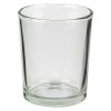 Suport Lumanare Sticla, Transparent, Diametru 5.5 cm, Inaltime 6.5 cm, Oem