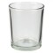 Suport Lumanare Sticla, Transparent, Diametru 5.5 cm, Inaltime 6.5 cm