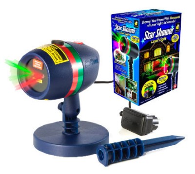 Proiector laser pentru exterior , Star Shaower, efect 3D, holografic, foto