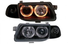Faruri Angel Eye OPEL Astra F (10.1991-02.1998) Negru Performance AutoTuning foto