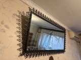 Oglindă perete cu ramă fier forjat