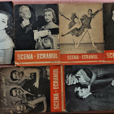 Revista Scena si Ecranul - Nr. 5 1956, Nr. 1, 4, 8, 20 1957 si Nr. 2 1958