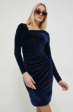 Abercrombie &amp; Fitch rochie culoarea albastru marin, mini, mulata