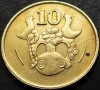 Moneda 10 CENTI - CIPRU, anul 1988 * cod 243 B, Europa
