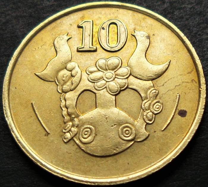 Moneda 10 CENTI - CIPRU, anul 1988 * cod 243 B