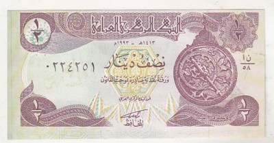 bnk bn Irak 1/4 dinar 1993 unc foto