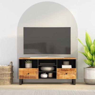 Comoda TV, 100x33x46 cm, lemn masiv de mango si lemn compozit GartenMobel Dekor foto