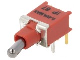 Comutator basculant SPDT ON-(ON) 0,4A 20VDC