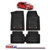 Covorase Auto TeamCar&reg; Tip Tavita Compatibile Renault Clio III Hatchback (2005-2014) Negru Material Rezistent, Cauciuc