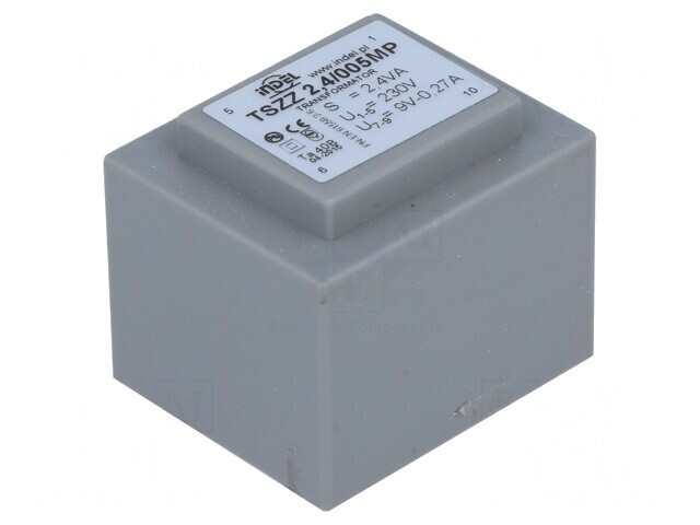 Transformator &icirc;ncapsulat 2,4VA 230V 9V PCB