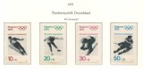 Germania 1971 Mi 680/83 MNH - Jocurile Olimpice vara 1972, Munchen (III), Nestampilat