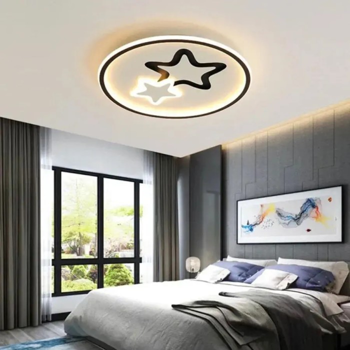 Lustra LED Emeliana cu Telecomanda 57W Acril si Metal Lumina Rece Calda Neutra Dimabila Alb cu Negru