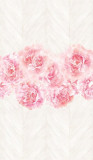 Tapet Marburg decorativ, tip panel, roz, gri, flori, living, dormitor, Profi Smart Art Easy, 47260