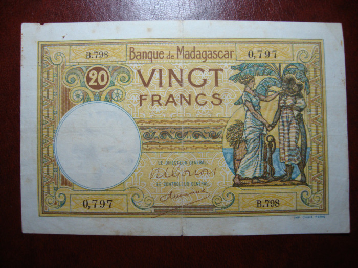 MADAGASCAR 20 FRANCI