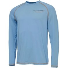 BLUZA SAVAGE GEAR AQUA UV LONG SLEEVE TEE BONNIE BLUE MARIME M foto