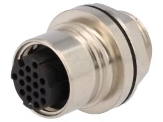 Conector Circular Mamă 16 PIN Fără Contacte 3A Alamă