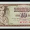 IUGOSLAVIA █ bancnota █ 10 Dinara █ 1968 █ P-82c █ UNC █ necirculata