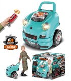 Set Reparatie Motor Auto Mecanic Rovo 977A, Porsche Cayenne, Sunete, Lumini, Telecomanda, Claxon, Schimbator viteze, 61 piese, 47cm