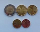 Lot monede Andorra - 2, 10, 20, 50 Euro Cent si 2 Euro
