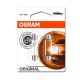 Set 2 Becuri 12V C10W, Original Blister, Osram