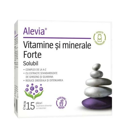 Vitamine si Minerale Forte 15 plicuri Alevia foto