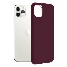 Husa iPhone 11 Pro Max Silicon Mov Slim Mat cu Microfibra SoftEdge foto
