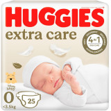 Scutece Huggies Extra Care 0, Convi, 3,5 kg, 25 buc