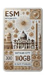 eSIM Vatican City, 100GB, 30 Days, Standard