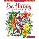 KC Doodle Art Be Happy Coloring Book