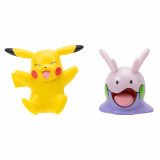 Set 2 Mini Figurine Pokemon - Goomy &amp; Pikachu 11, Jazwares Toys