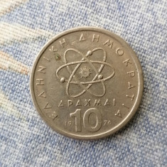 Moneda 10 DRACHME 1976. GRECIA